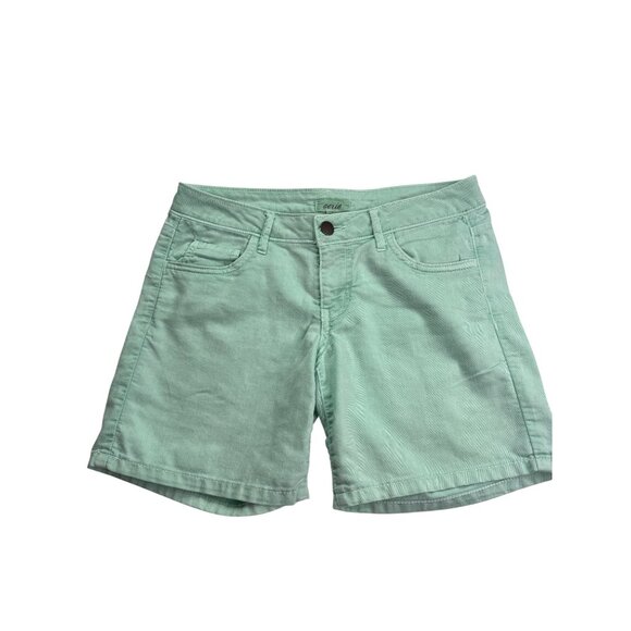 Aerie Womens Mint Green Denim Shorts Size 4 Regular - Picture 1 of 5